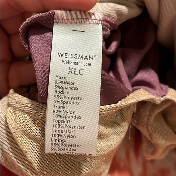 Weissman dance dancewear costume dress child xl xlc style 12413 like new - Picture 5 of 5